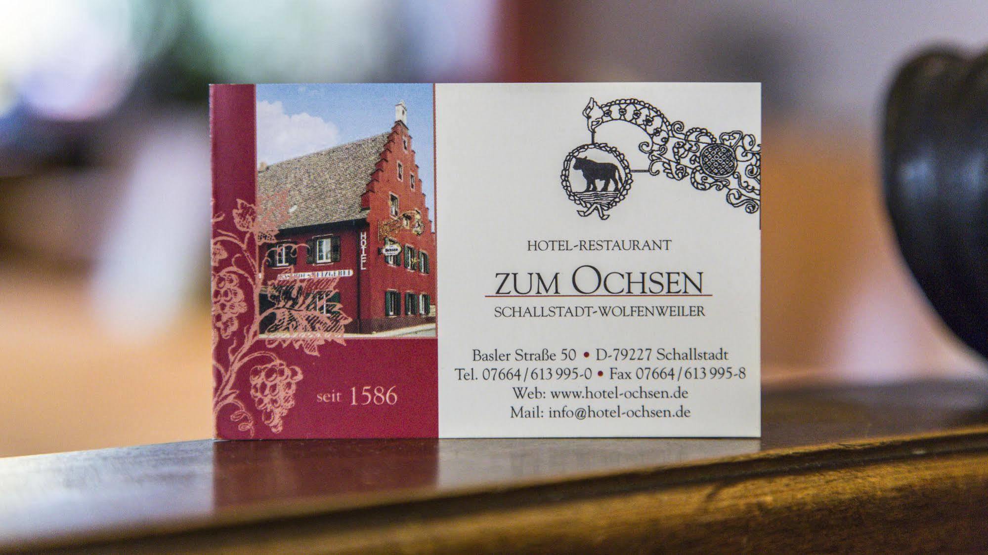 Hotel-Restaurant Zum Ochsen Schallstadt Eksteriør bilde